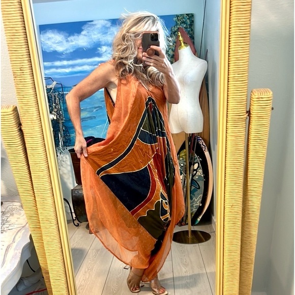 Rio girl,Mandela Jumpsuit,Adjust.Shoulder Ties, Roomy, Boho, Leisurewear,Size L - Picture 3 of 9